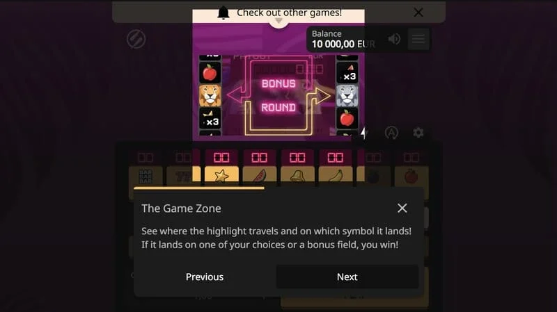 Lion Zama Fruits Bonus Spins – Scatter-sümbolite kogumine ja erirežiimi käivitamine