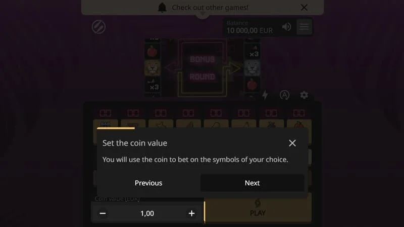 Lion Zama Fruits Bonus Spins – seeria kaubamärgiga Bonus Spins režiimi käivitamine